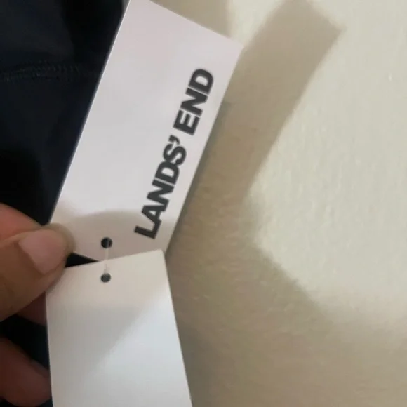 Land’s End Women's Black Swim Shorts w/ briefs Sz 14-16 - Picture 4 of 9